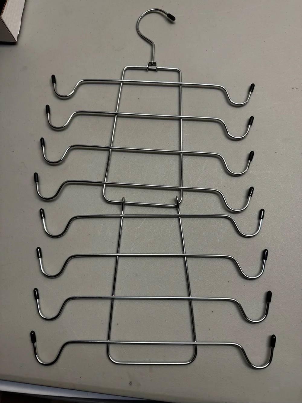 Chrome Multi-Tier Scarf and‎ Belt Hanger - Space-Saving Organizer
